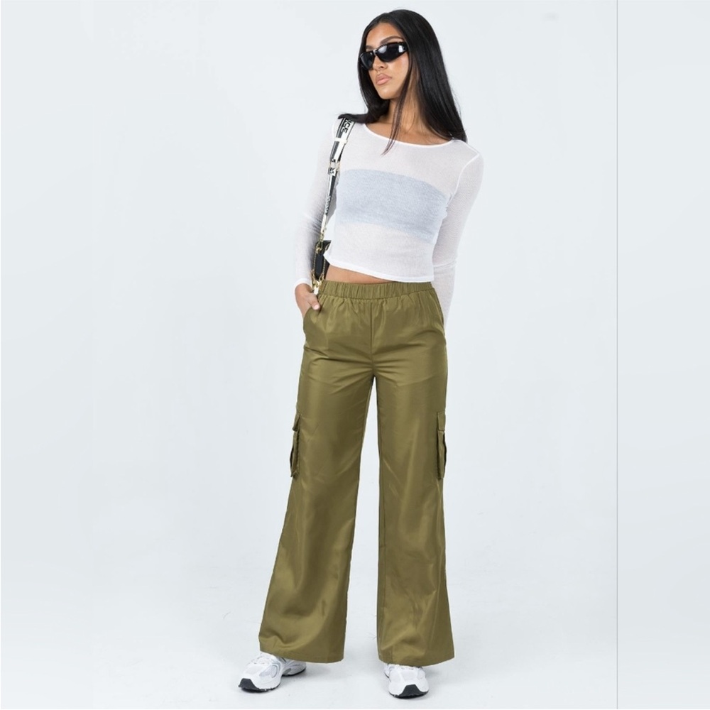 NWT Princess Polly Olive Wide Leg Pants